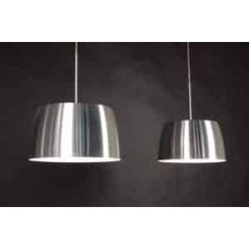 Design 2-lichts led hanglamp aluminium