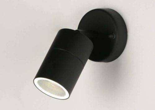 Zwarte wandlamp led spot