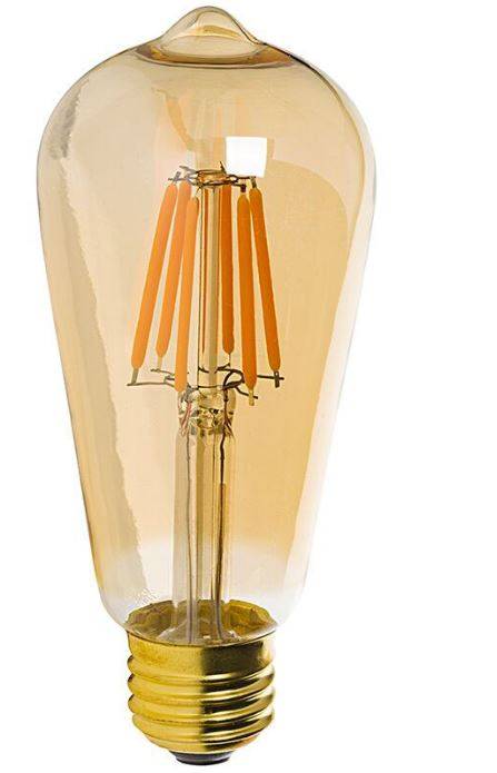ondernemen fluit Geheim E27 LED Lamp 8W-60W Rustieke Sfeer 2200k Dimbaar ST64 - Yarled
